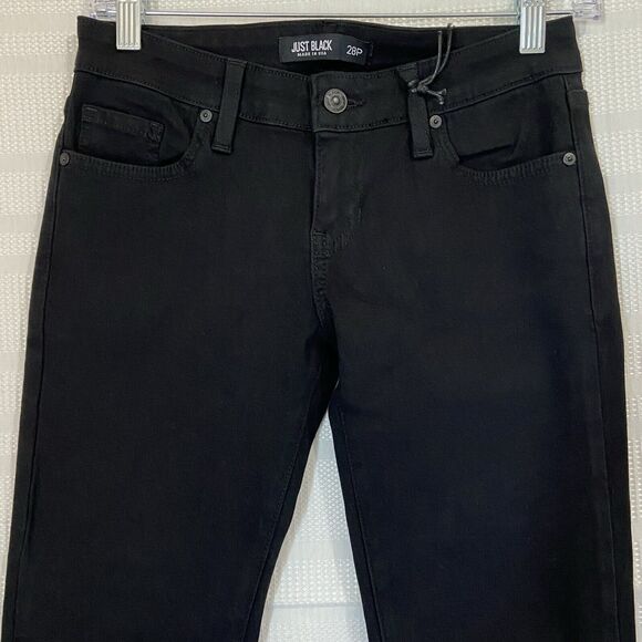 JUST BLACK DENIM WOMEN JEANS 28P STRETCHY SKINNY IN DARK DENIM WOMENS/JUNIORS - Picture 1 of 9